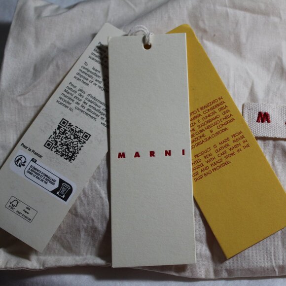 NEW Marni Trunk Envelope Beaded Shoulder Bag - Picture 12 of 16